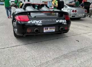 The Ultimate Supercar Spectacle: Porsche Carrera GT Graces the Streets of District 1, a Thai Magnate’s Pride and Joy Leads the Pack in the Gumball 3000 Rally.