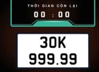 The Ultimate License Plate: 30K-999.99 Sells for a Record-Breaking 22 Billion Dong