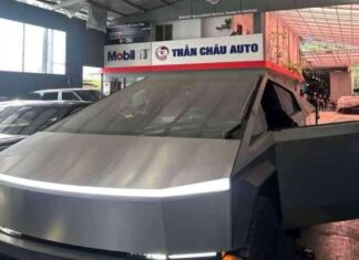 An Up-Close Look at the First Tesla Cybertruck in Vietnam