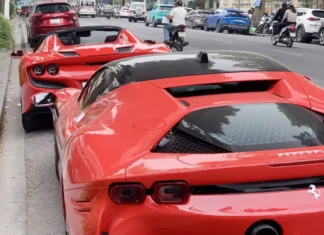 The Capital’s Supercar Sanctuary: A Stunning Pair of Ferraris Parked Side by Side