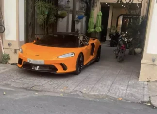 The McLaren GT: A Stunning Orange Bride in Hanoi