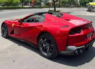 The Ultimate Unveiling: Ferrari 812 GTS, the Open-Top Supercar, Makes its Grand Entrance in Vietnam