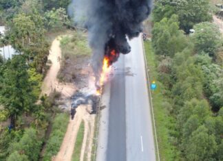 Ablaze Oil Tanker on Noi Bai-Lao Cai Expressway Claims One Life