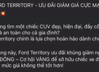 Ford Territory: Dealership Discounts Galore! Standard Edition Now at a Jaw-Dropping Price of 689 Million VND.