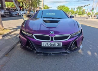 The BMW i8 Hybrid Sports Car: A Unique Customized Ride in Da Nang