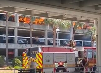 Ablaze at the Airport: Over 50 Cars Destroyed in Massive Fire