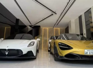 The Ultimate Supercar Garage: A Peek into the Stunning Collection of a Danang Tycoon, Featuring the Lamborghini Aventador SVJ Roadster with the Distinctive Quadruple Lucky Number Plate