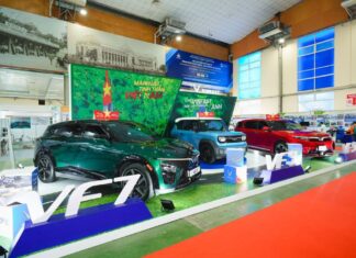 The VinFast Electric Fleet Steals the Show at Entech Hanoi 2025