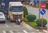 The Tragic Death of a Female Motorcyclist: A Chilling Camera Footage Reveals Her Final Moments Under a Container Truck in Tay Ninh
