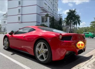 The Exotic Red Ferrari 458 Italia Makes a Surprise Comeback in Ho Chi Minh City