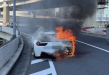 “A Decade of Savings Goes Up in Smoke: Man’s Ferrari Burns in an Hour”