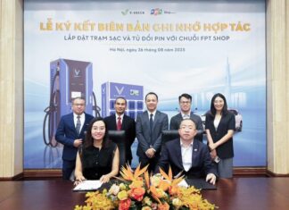“FPT Retail and V-Green Collaborate to Launch Thousands of Electric Vehicle Charging Stations and Swappable Batteries for Electric Motorcycles.”