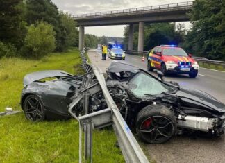 The Ultimate Supercar Showdown: McLaren 720S Wrecked in Highway Collision