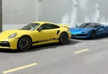 The Ultimate Performance Machines: Porsche 911 Turbo S and Ferrari 296 GTS, Rare Gems on Saigon’s Streets