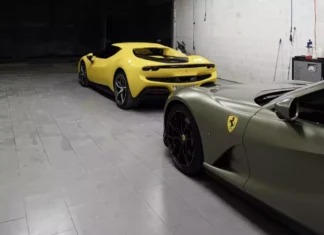 Ferrari 812 GTS in Rare Color Showcases Elegance Alongside Ferrari 296 GTB in Ho Chi Minh City