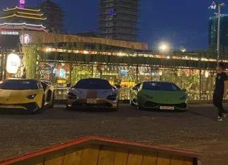 Exclusive Gathering: Over $4 Million Supercar Fleet, Including Phan Thanh’s Lamborghini Huracan, Stuns Ho Chi Minh City