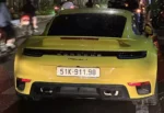 “Exclusive ‘Golden Mai’ Porsche 911 Turbo S: Vietnam’s One-of-a-Kind Masterpiece with a Captivating License Plate”
