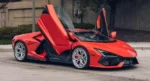 Lamborghini Revuelto: Fiery Red-Orange Exterior Paired with Strikingly Impressive Wheels