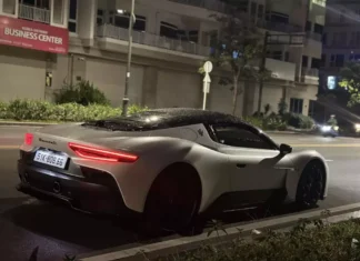 Stunning Matte White Maserati MC20 Spotted in Ho Chi Minh City