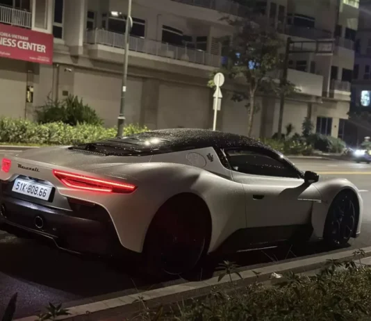 Stunning Matte White Maserati MC20 Spotted in Ho Chi Minh City