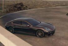 Behold the Breathtaking One-of-a-Kind Porsche Panamera Turbo Adorned in Stunning Gold Particle Finish