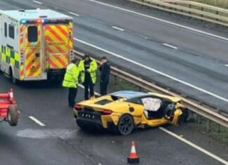 World’s First Lamborghini Temerario Crashes, Front End Destroyed