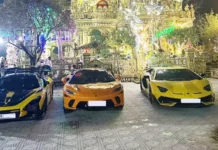 Stunning Supercar Convoy Attends Wedding in Nghe An, Owner’s Jaw-Dropping Mansion Steals the Show
