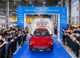 VinFast Hai Phong Factory Rolls Out 200,000th Electric Vehicle in 2025