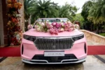 Billionaire Pham Nhat Vuong Drives Open-Top VinFast VF 8 at Son’s Wedding Ceremony