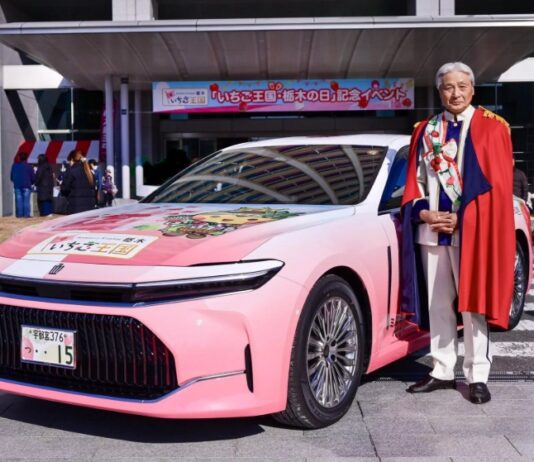 Toyota Unveils Stunning Pink Sedan: A Strawberry-Inspired Sweet Masterpiece