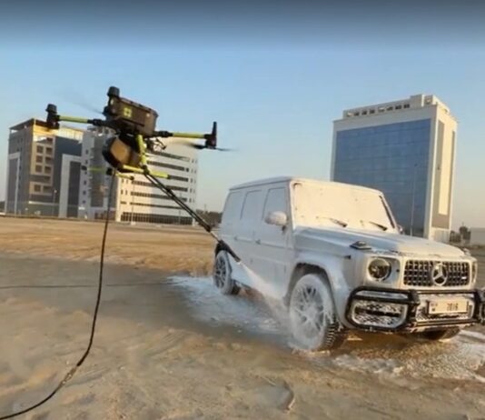 Revolutionizing Car Care: Drone Technology for Effortless Vehicle Washing